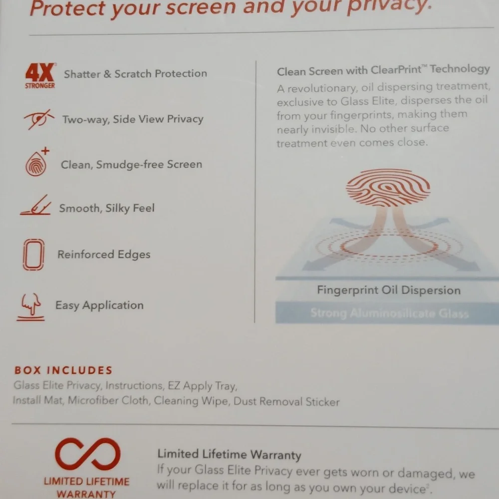 Invisible Shield glass elite privacy